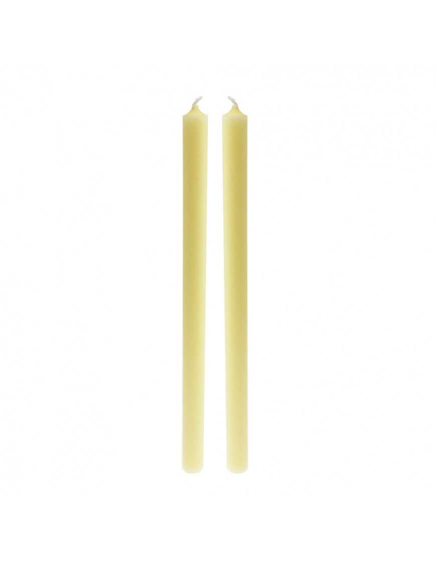Paire de chandelles divines 36cm - 30% cire d'abeille Paire de chandelles divines 36cm - 30% cire d'abeille