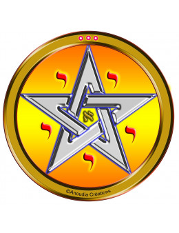 Quadrilatères de protection - 4 hexagrammes et 1 pentagramme