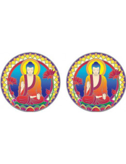 Symbole autocollant pour vitre - Bouddha nature