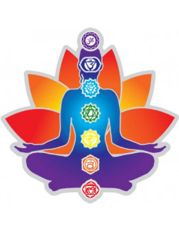 Symbole autocollant pour vitre - Chakras