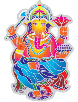 Symbole autocollant pour vitre - Ganesha dansant
