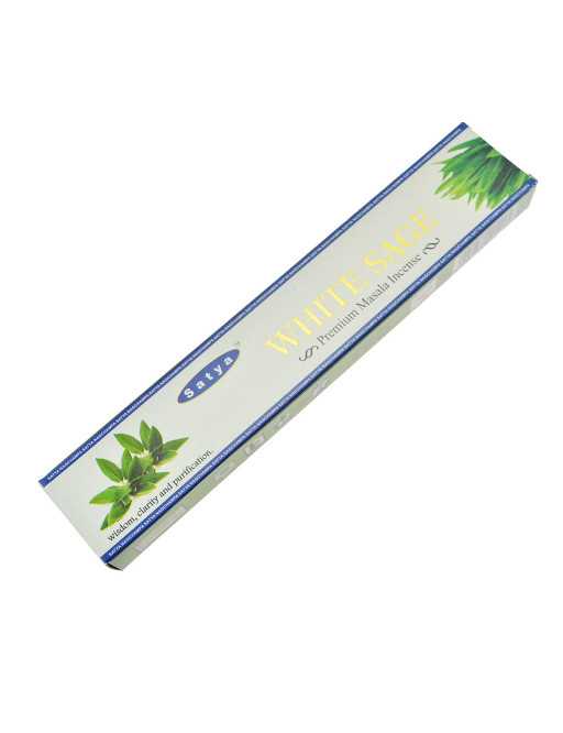 Encens Satya Premium White Sage / Sauge blanche - 15g Encens Satya Premium White Sage / Sauge blanche - 15g