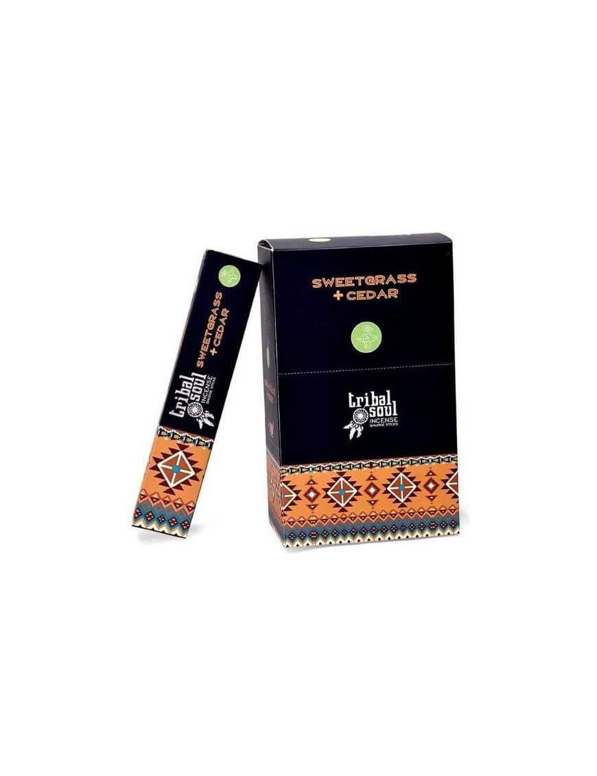 Encens Tribal Soul - Herbe Douce et Cèdre - 15g Encens Tribal Soul - Herbe Douce et Cèdre - 15g