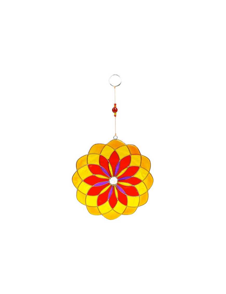 Attrape Soleil - Mandala Rouge/Jaune/Orange Attrape Soleil - Mandala Rouge/Jaune/Orange