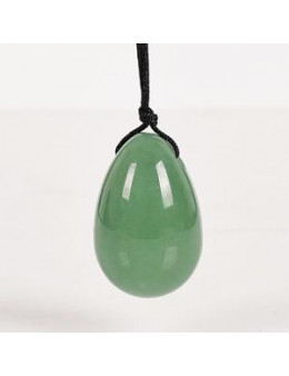 Oeuf de Yoni Aventurine 5cm avec lacets