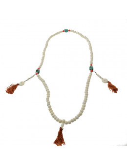 Collier Mala Tibétien Corail et Turquoise