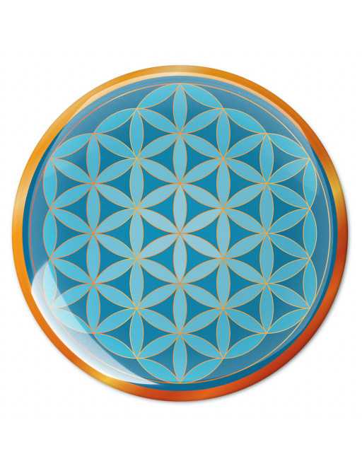 Symbole 3D autocollant Fleur de vie amour transcendantal Symbole 3D autocollant Fleur de vie amour transcendantal