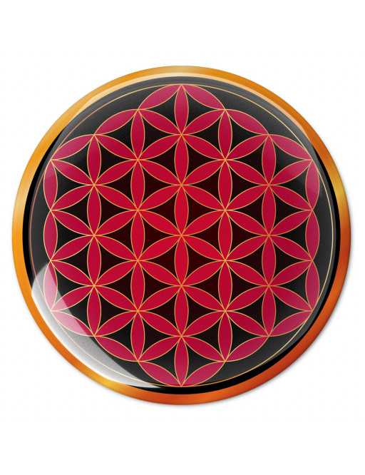 Symbole 3D autocollant Fleur de vie splendeur terrestre Symbole 3D autocollant Fleur de vie splendeur terrestre