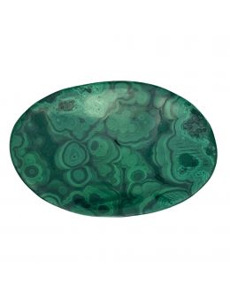 Coupelle polie en malachite
