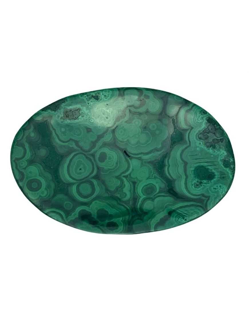 Coupelle polie en malachite