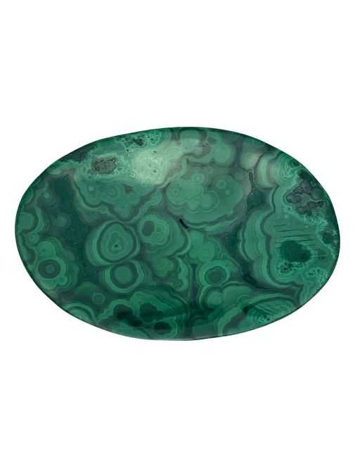 Coupelle polie en malachite
