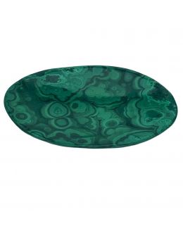 Coupelle polie en malachite