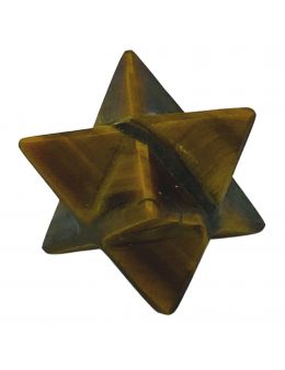 Etoile Merkaba Oeil de tigre - 1.5 cm