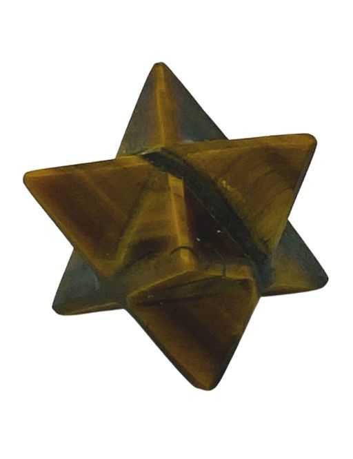 Etoile Merkaba Oeil de tigre - 1.5 cm