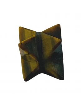 Etoile Merkaba Oeil de tigre - 1.5 cm