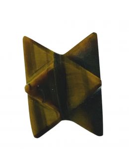 Etoile Merkaba Oeil de tigre - 1.5 cm