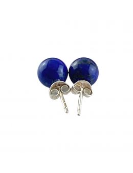 Boucles d'oreilles argenté - Lapis Lazuli