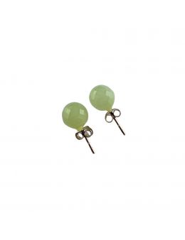 Boucles d'oreilles argenté - Jade