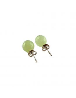 Boucles d'oreilles argenté - Jade