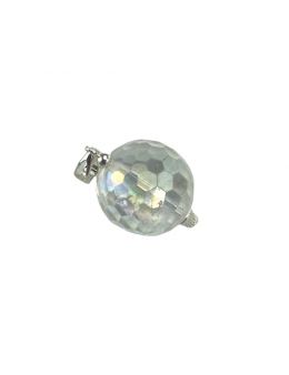 Pendentif rond - Cristal de Roche - 2 cm