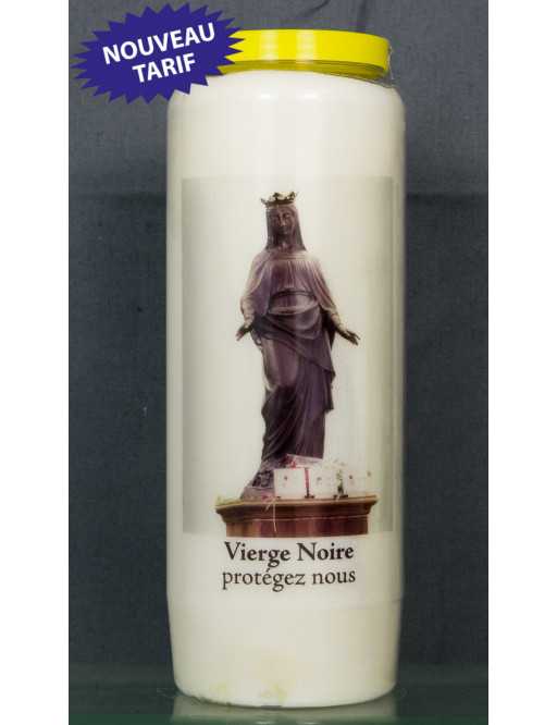 Bougie de neuvaine Vierge noire + prière Bougie de neuvaine Vierge noire + prière
