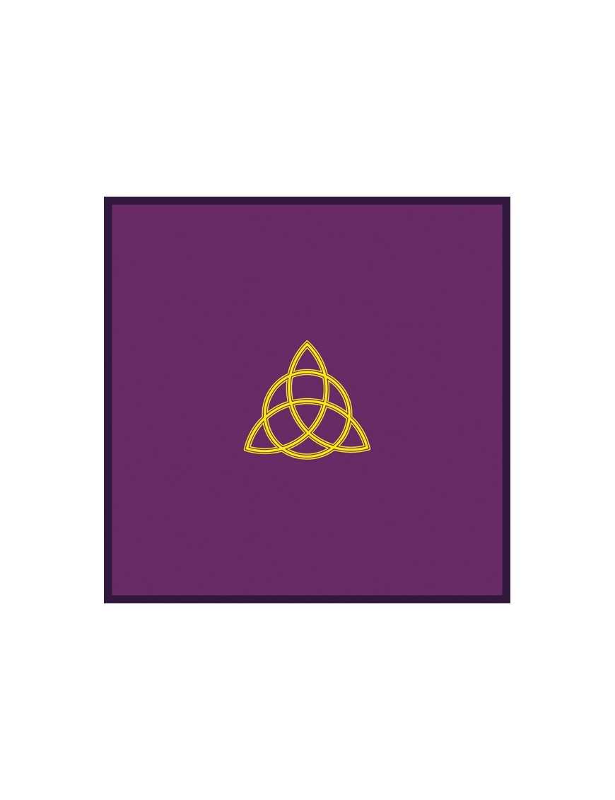 Tapis violet 80 x 80 cm triquetra Tapis violet 80 x 80 cm triquetra