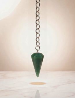 Pendule aventurine pointe - croissance & vitalité
