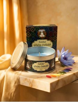 Bougie parfumée Goloka Seven Chakra 70 g | Équilibre & Harmonie