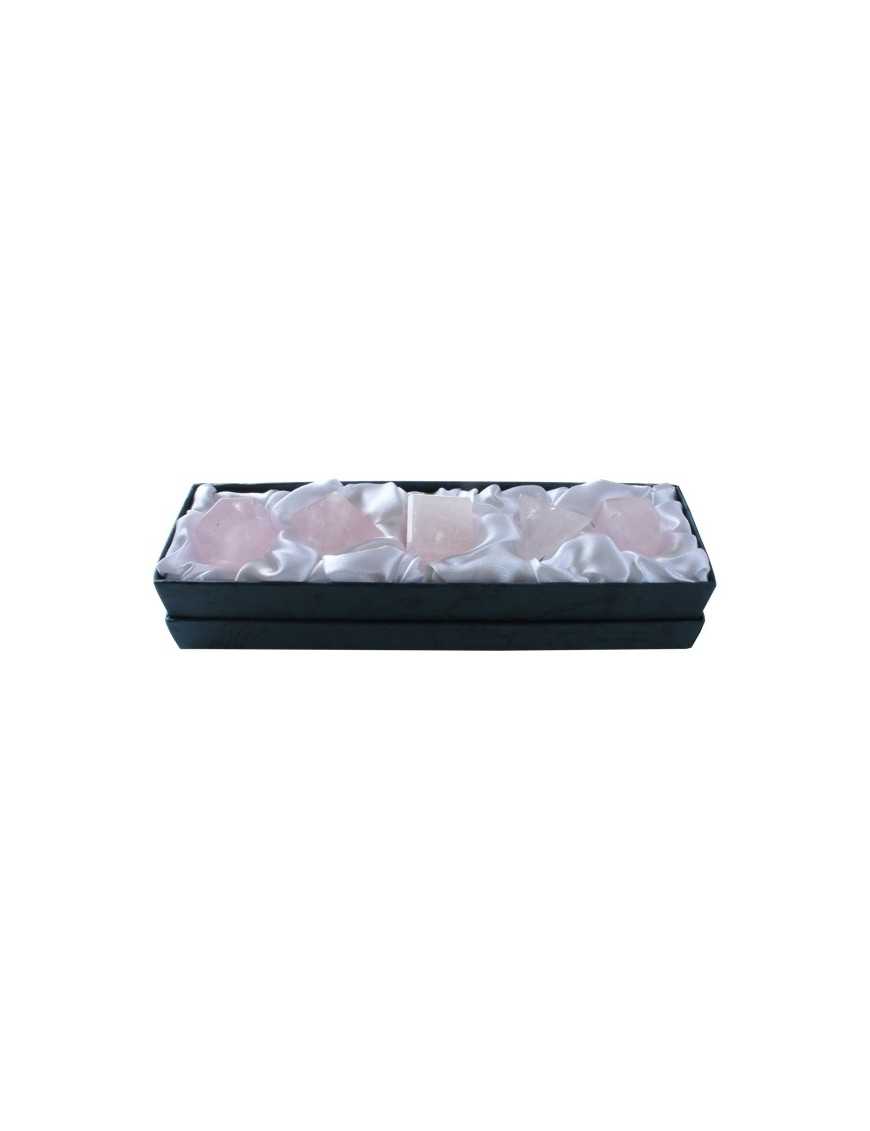 Solides de platon quartz rose Solides de platon quartz rose
