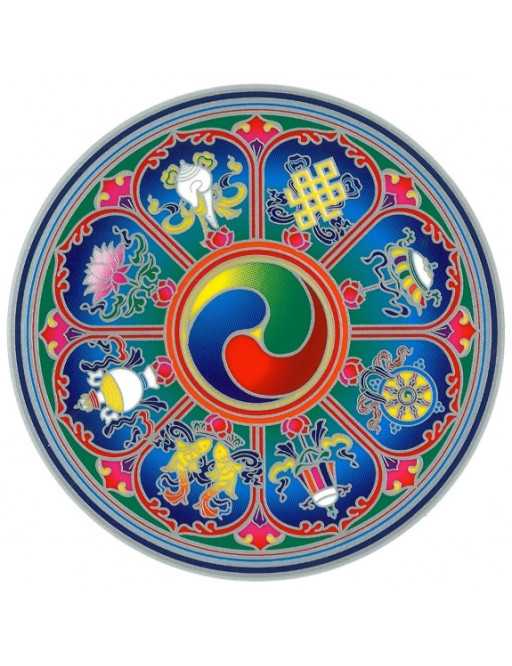 Autocollant attrape soleil - mandala 5 Autocollant attrape soleil - mandala 5