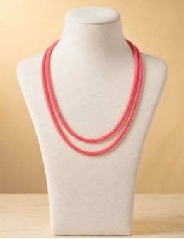 Collier/Chaîne métal - 60 cm - Rose