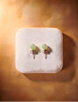 Boucles d'oreilles argent - Jade