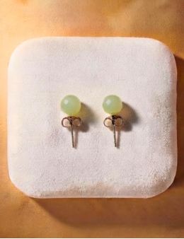 Boucles d'oreilles argent - Jade
