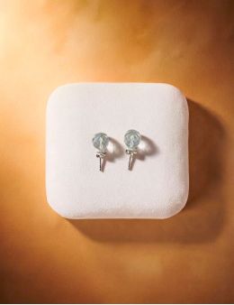 Boucles d'oreilles argent - Cristal de roche