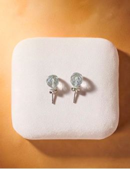 Boucles d'oreilles argent - Cristal de roche