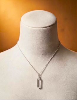 Pendentif - Obélisque - Cristal de Roche - Quartz 