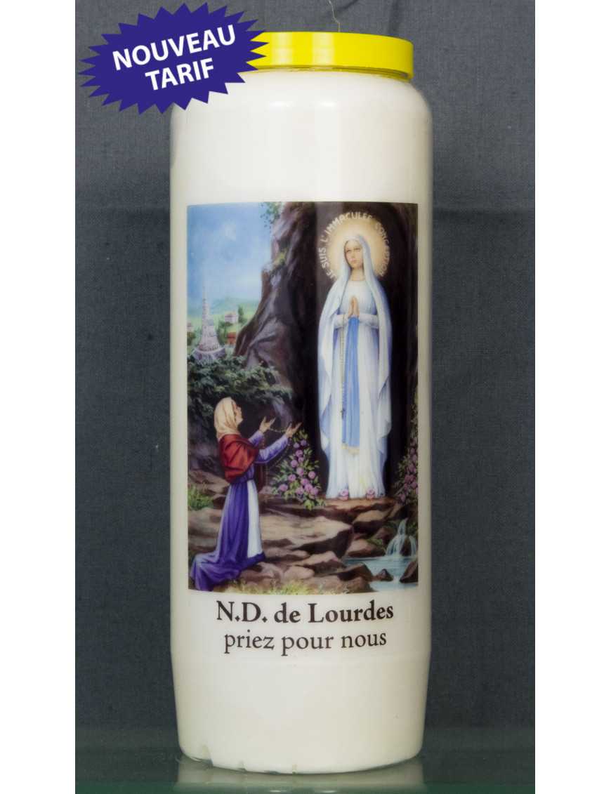 Bougie de neuvaine ND Lourdes + prière Bougie de neuvaine ND Lourdes + prière