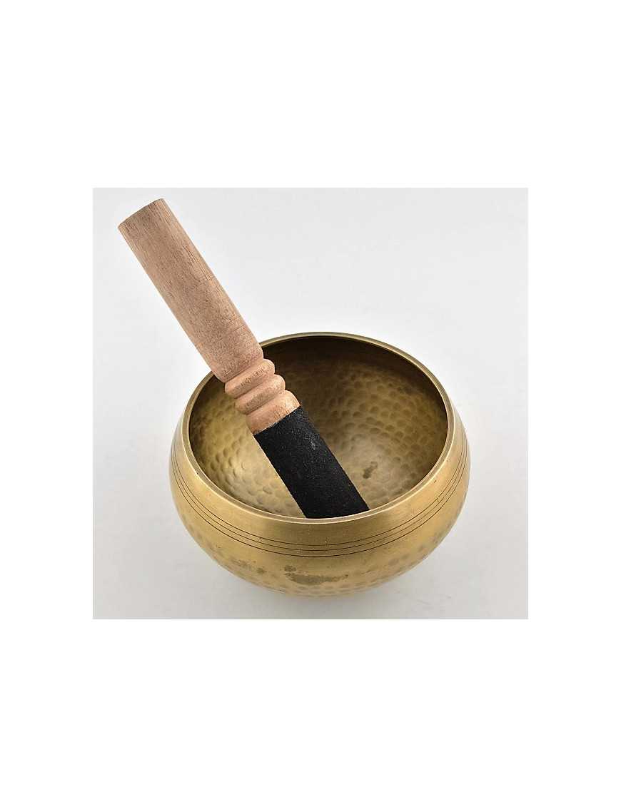 Bol chantant tibétain de qualité supérieure de diamètre 13 cm avec baton Bol chantant tibétain de qualité supérieure de diamètre 13 cm avec baton