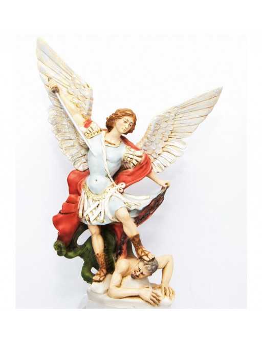 Statue St Michel - résine peinte 20 cm Statue St Michel - résine peinte 20 cm