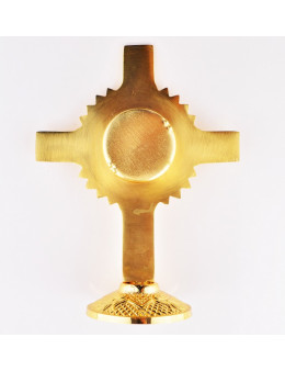 Croix reliquaire en bronze