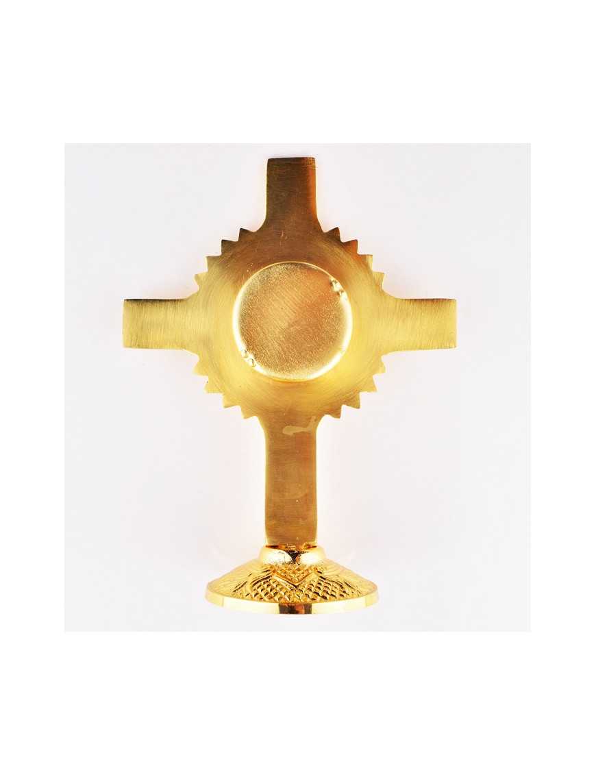 Croix reliquaire en bronze
