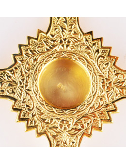 Croix reliquaire en bronze