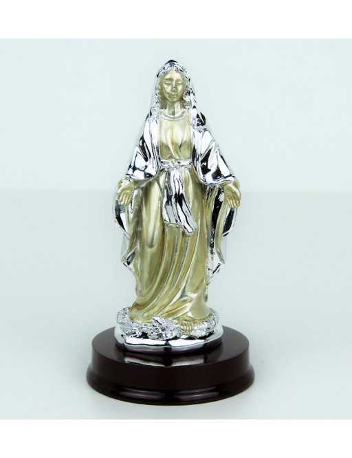 Statue argentée Vierge Miraculeuse 11 cm Statue argentée Vierge Miraculeuse 11 cm