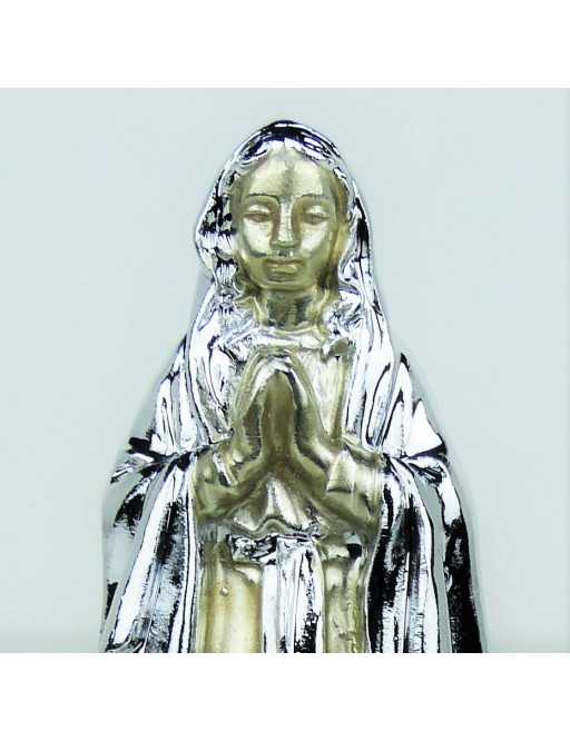 Statue argentée Notre-Dame de Lourdes 11 cm Statue argentée Notre-Dame de Lourdes 11 cm