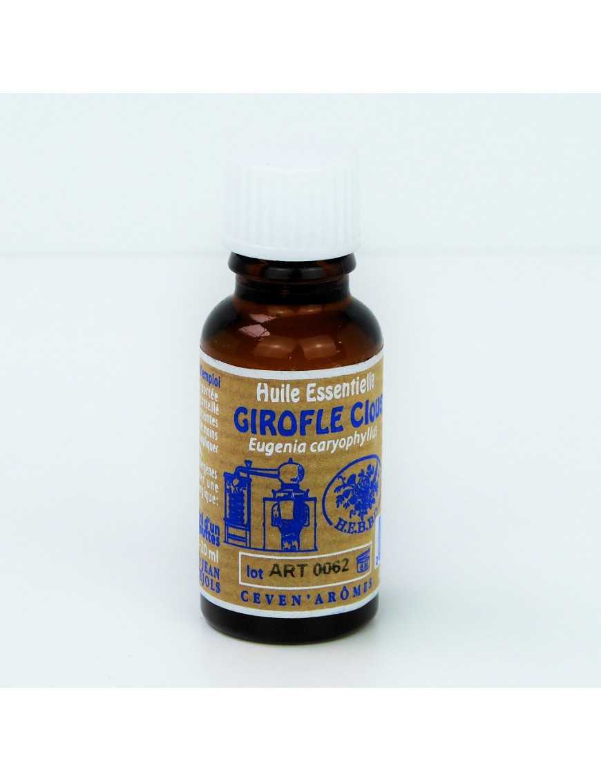 Huile essentielle de Clous de Girofle 20 ml avec Compte-gouttes Huile essentielle de Clous de Girofle 20 ml avec Compte-gouttes