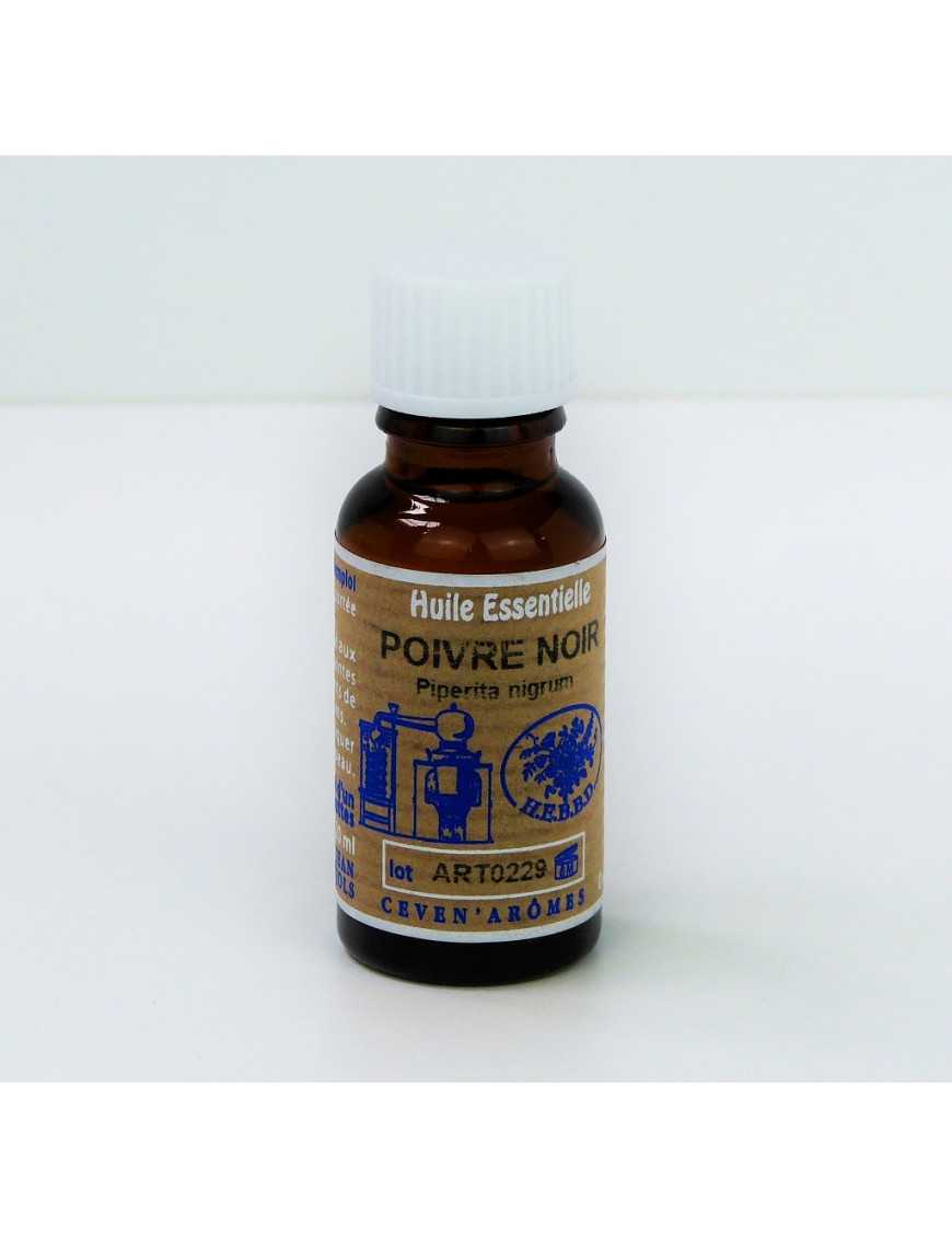 Huile essentielle de Poivre noir 20 ml avec Compte-gouttes Huile essentielle de Poivre noir 20 ml avec Compte-gouttes