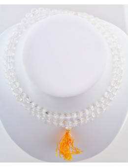 Mala en cristal de roche