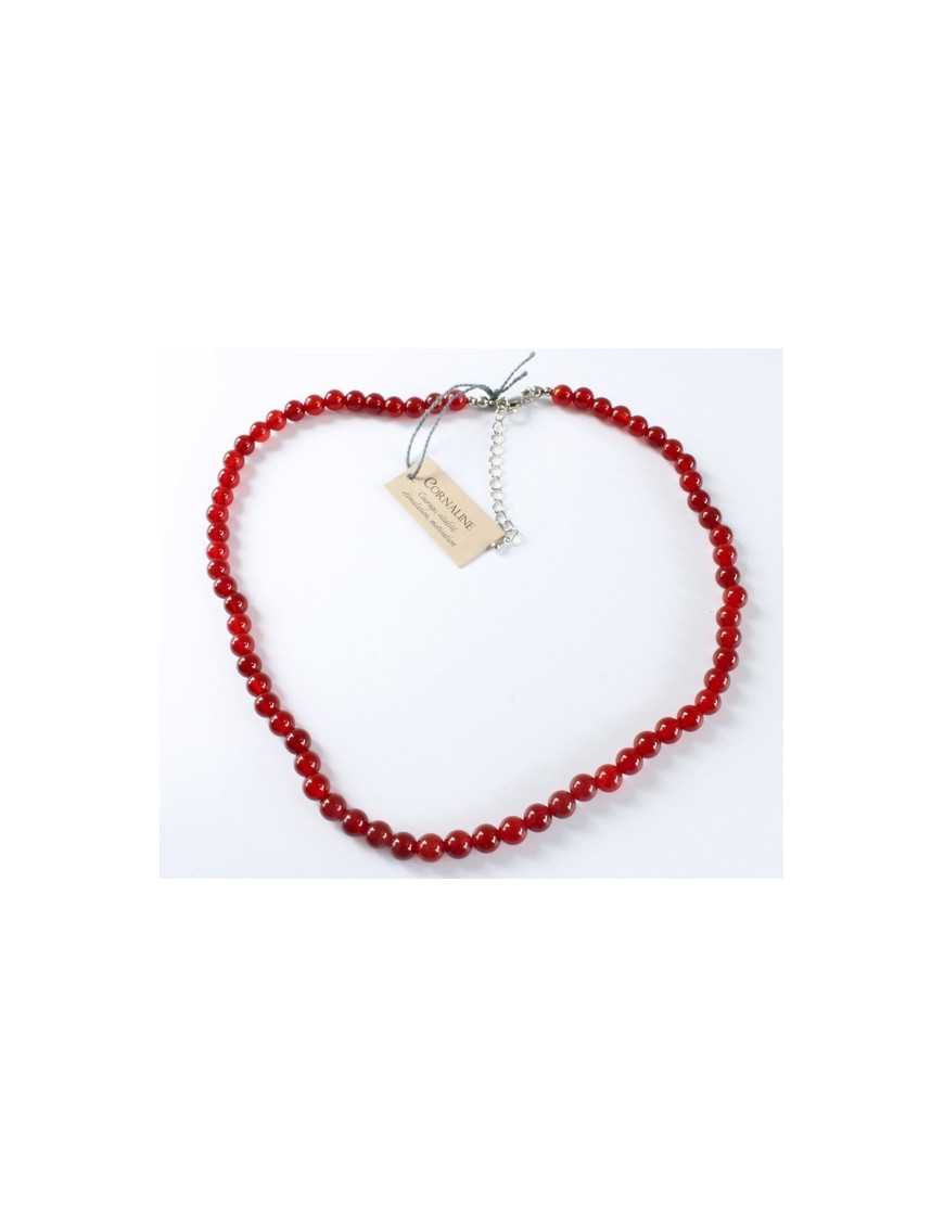 Collier perles rondes en pierre 8 mm Collier perles rondes en pierre 8 mm