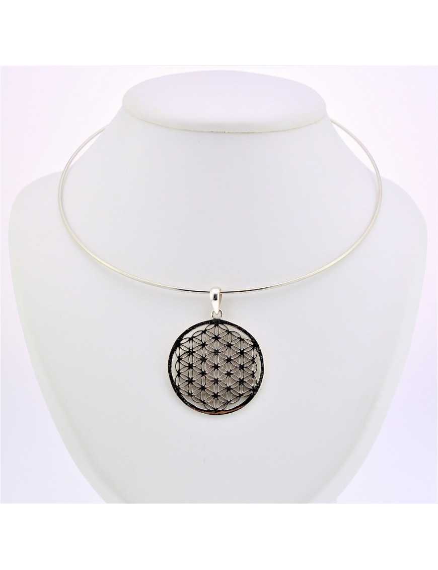 Pendentf argent Fleur de vie Pendentf argent Fleur de vie