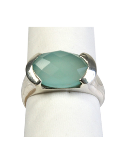 Bague argent pierre facettée Bague argent pierre facettée